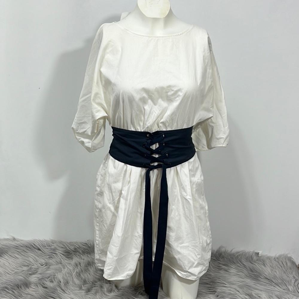 ZARA DRESS COLOR WHITE SIZE S